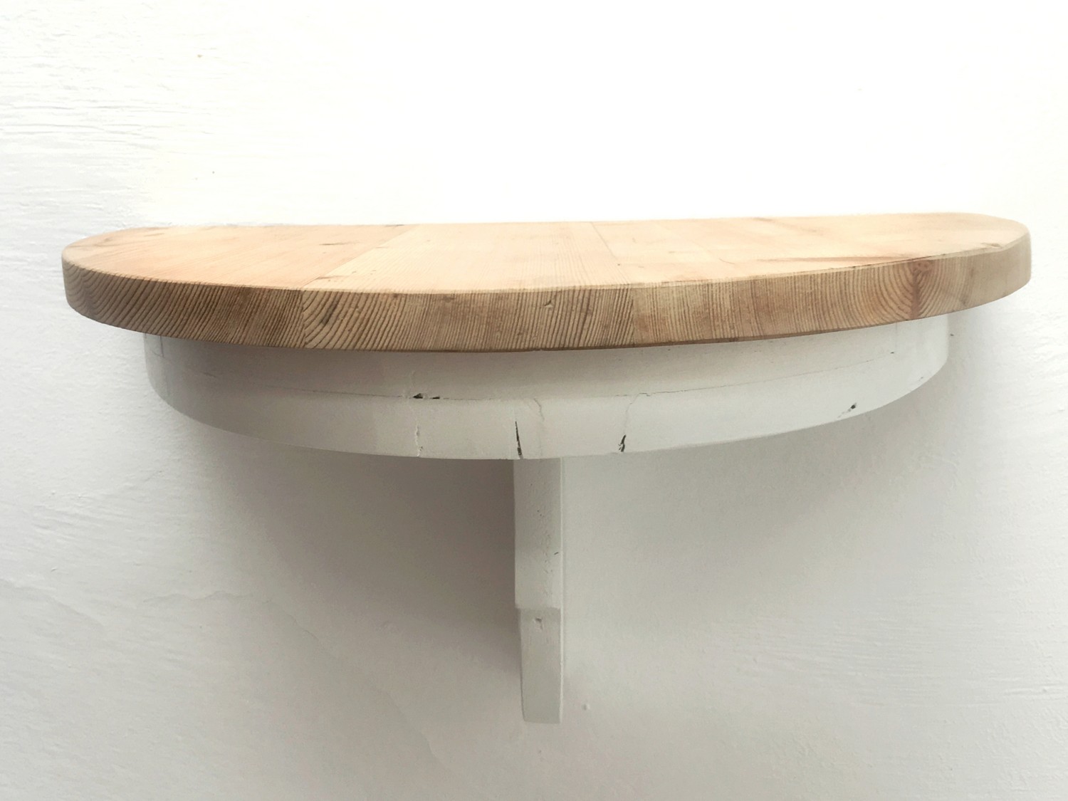 Wandkonsole großes Landhausstil Shabby Chic Vollholz Regal weiß