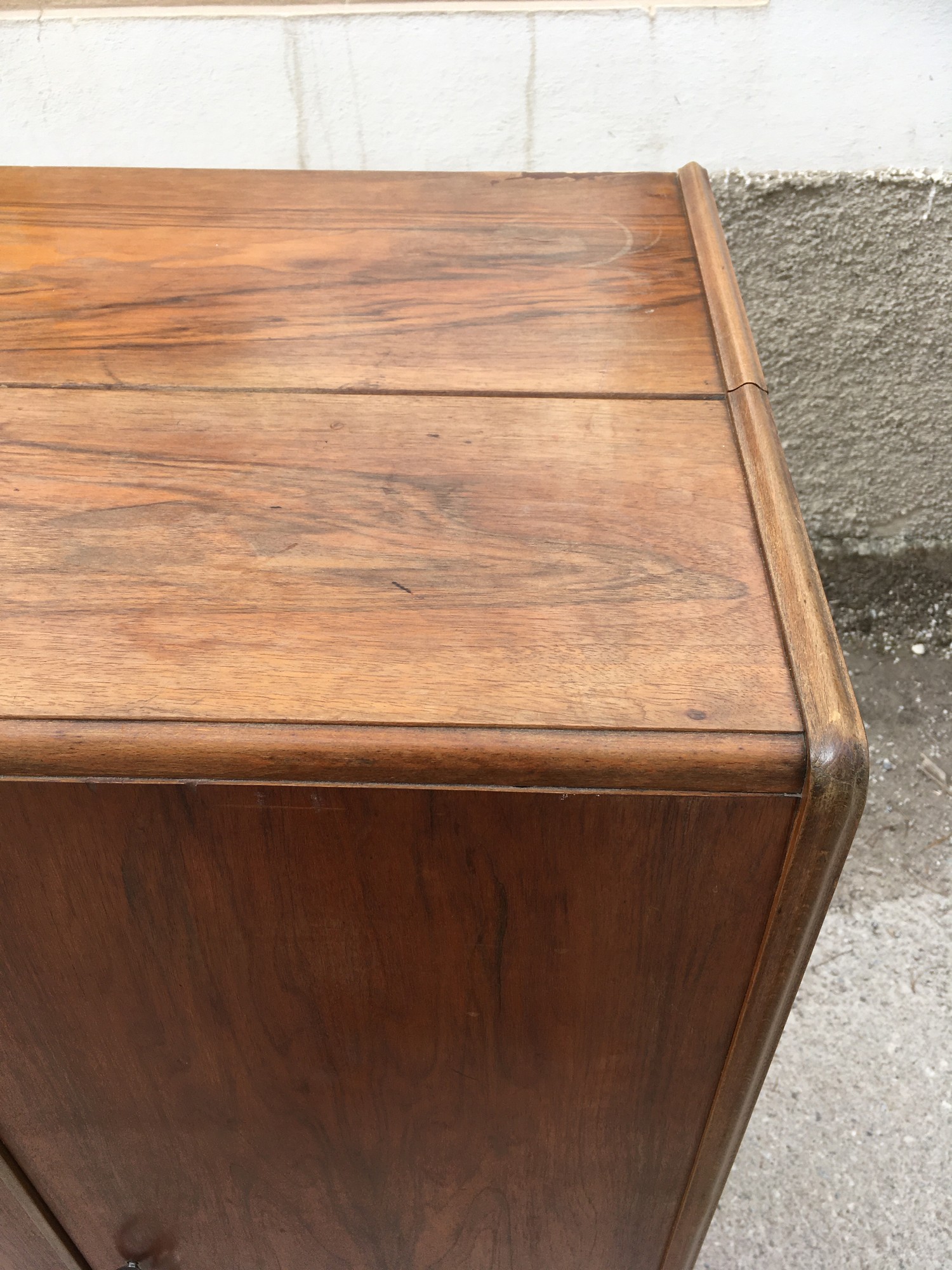 Hausbüro Schrankbüro antik Vollholz Vintage Schrank Büroschrank Möbel 60er-Jahre Midcentury Schreibmeier Schreibmayer Schreibmayr Wien