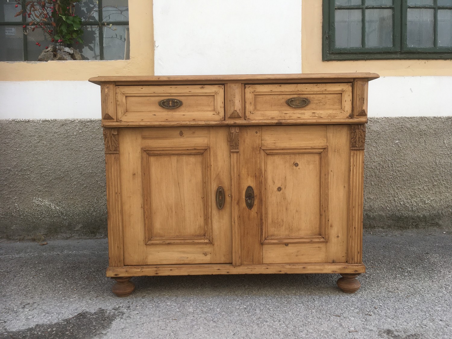 Kommode Anrichte Historismus Weichholz antik