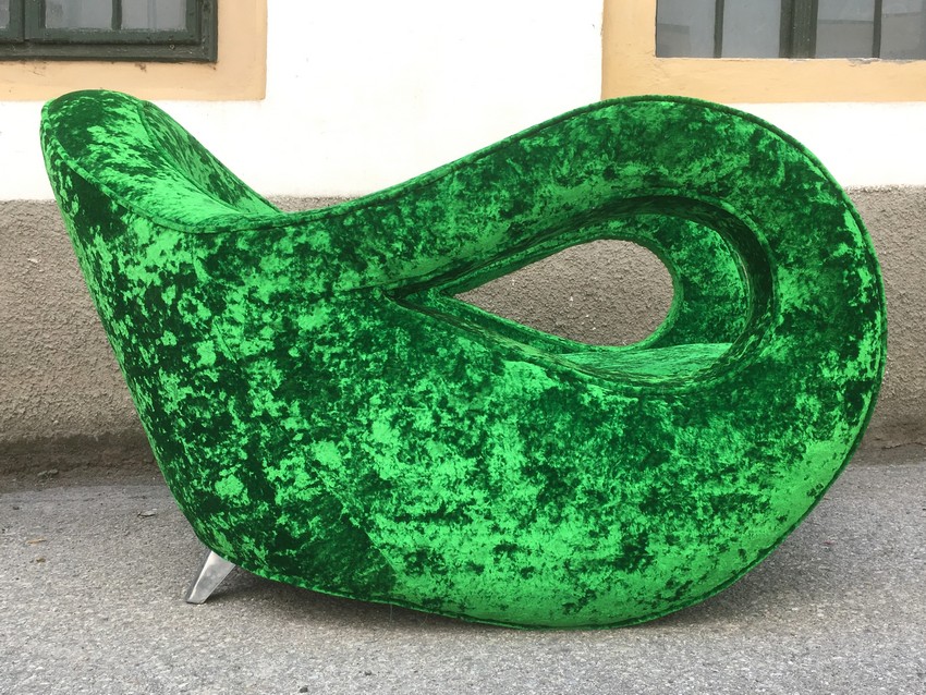 BRETZ Sessel STUHL schillernd grüner Designklassiker SLOW RIDER