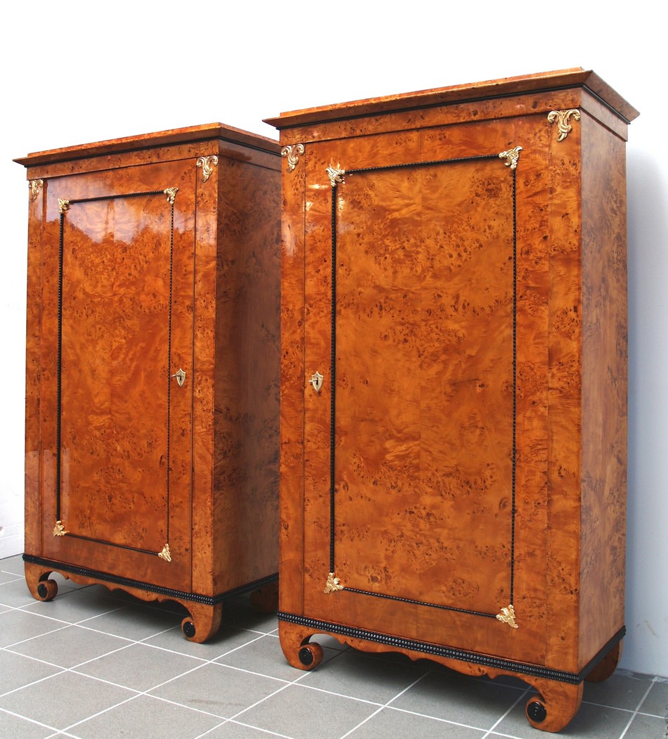 Biedermeier Schrank Birke