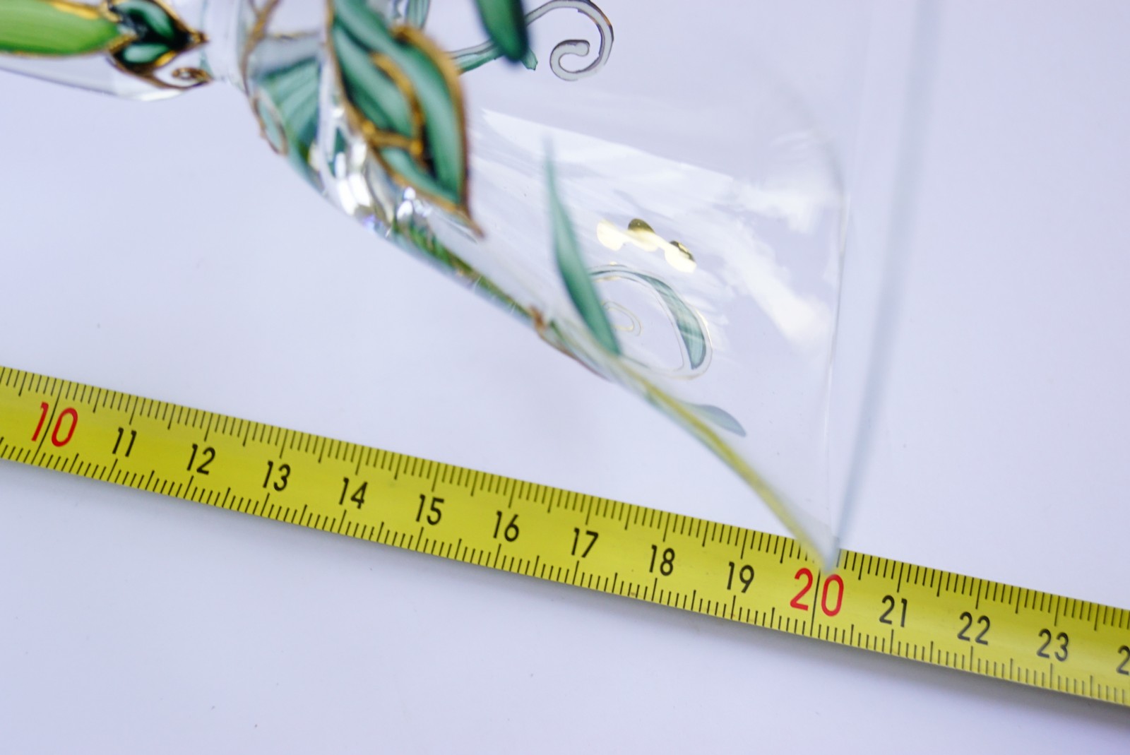 Kristallgläser bemalt Nagel Traumwelten Ginko Martinigläser