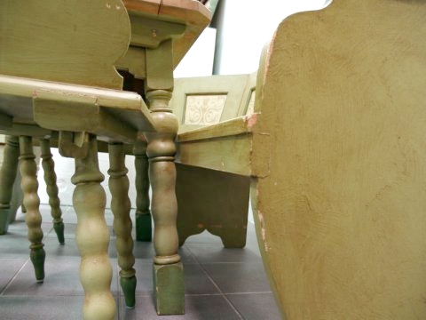 Eckbankgruppe Vintage bemalt