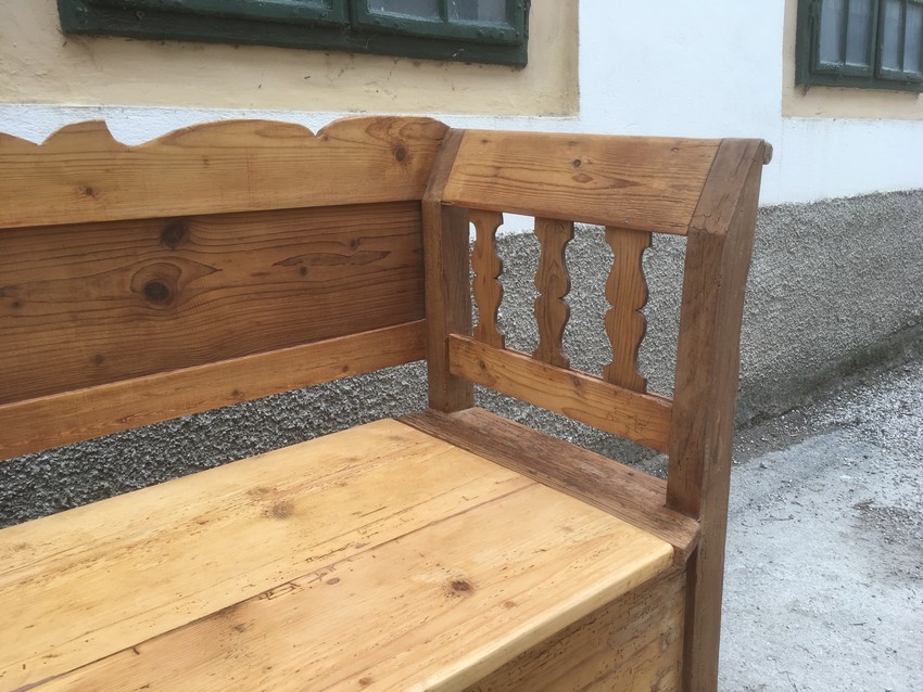 Truhensitzbank Weichholz
