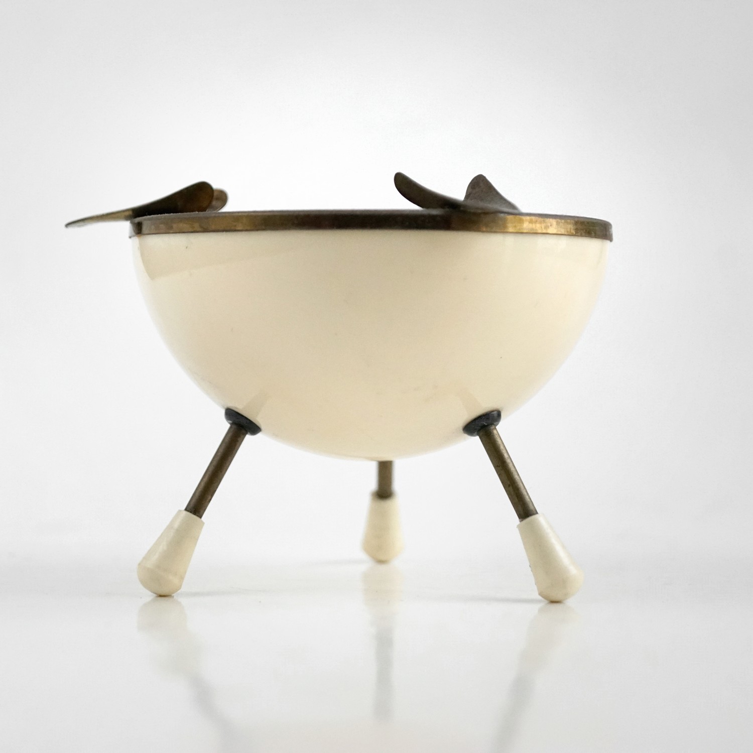 Sputnik Kugel Aschenbecher Vintage Pastell MidCentury Tripod Zigaretten Kugel Igel