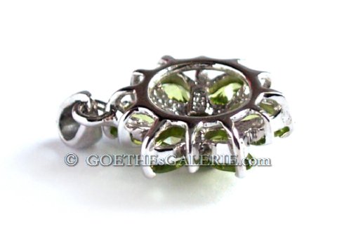 925 Silber Anhänger Peridot