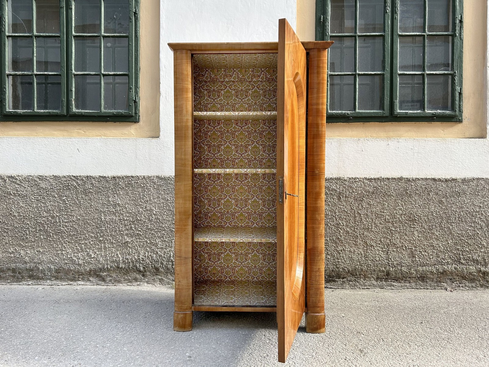 Schrank Biedermeier Kirschholzfurnier