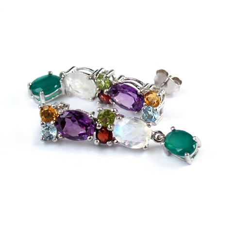 Ohrstecker Peridot Silber