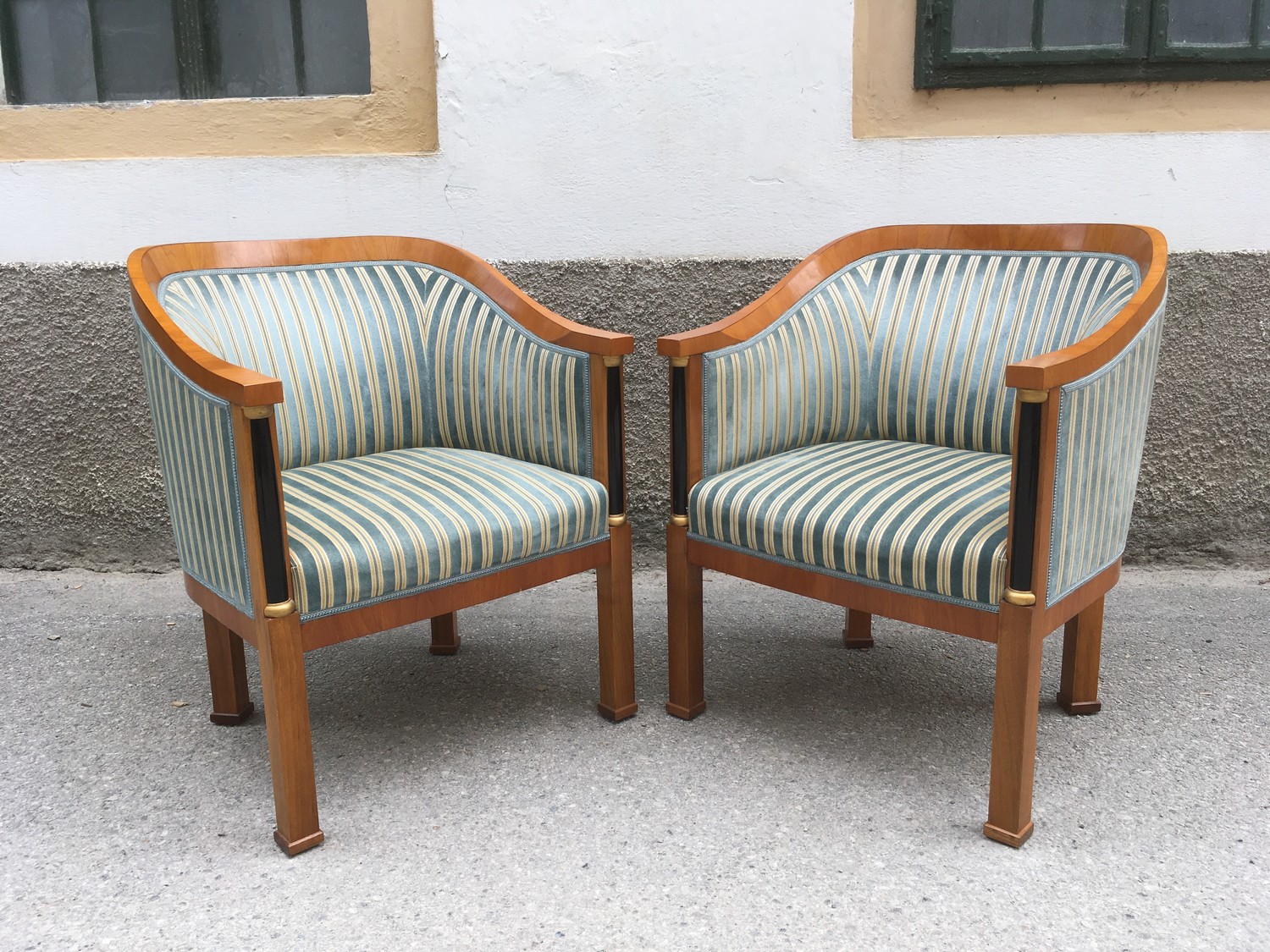 Sitzgarnitur Biedermeier Stil Sofa Tisch Sessel Sofagarnitur