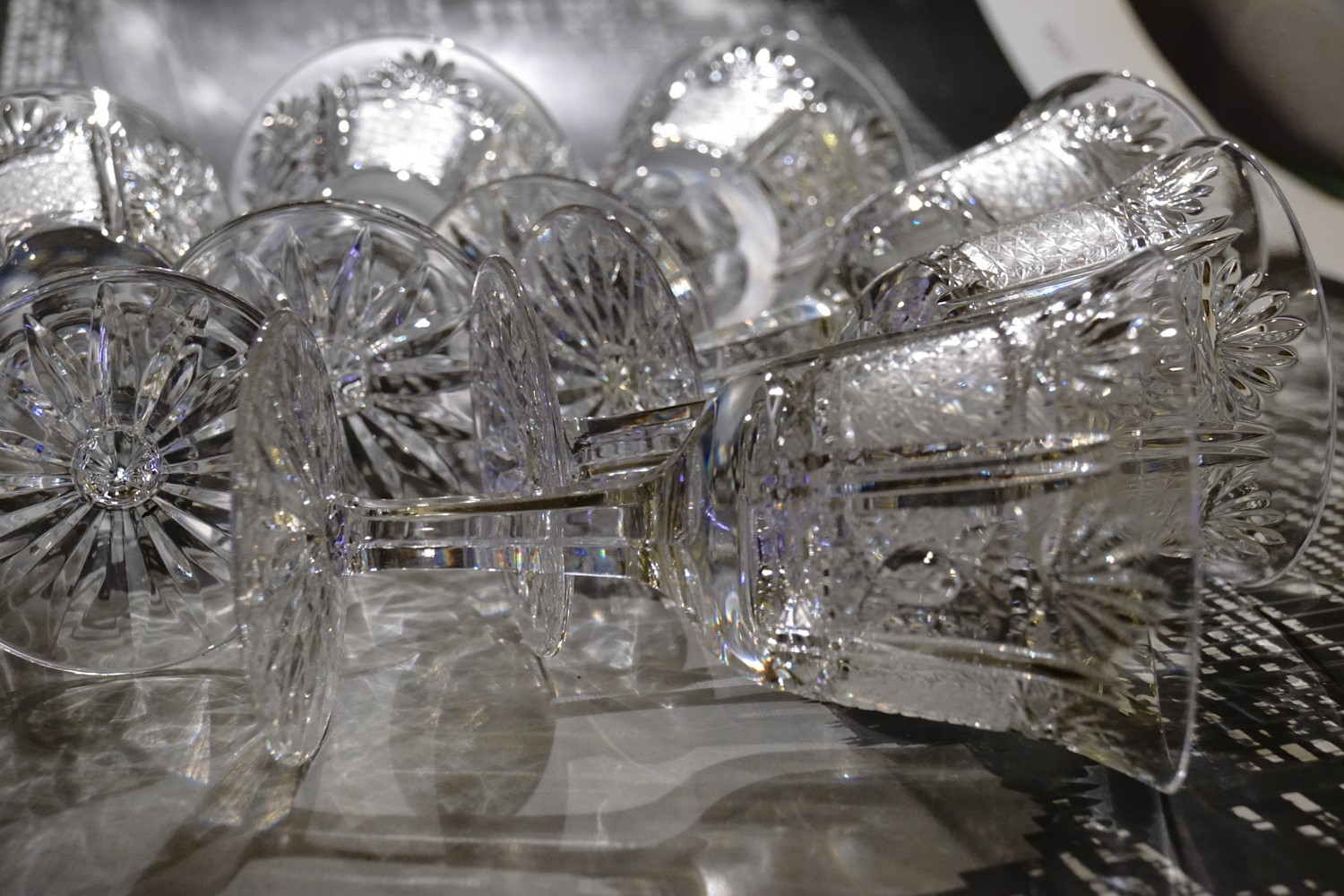 Bleikristall Burgunder Gläser Kristall Weingläser Kristallgläser geschliffen schwer