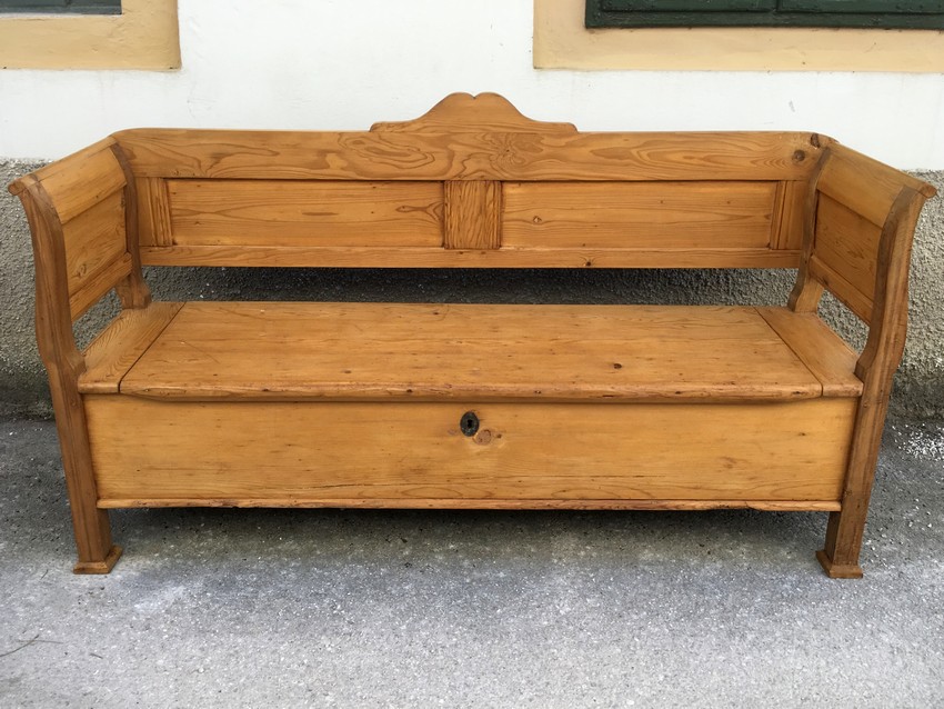 Truhenbank Landhaus antik