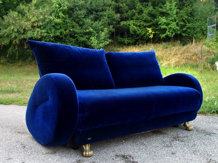 Bretz Sofa Mohair Stoff