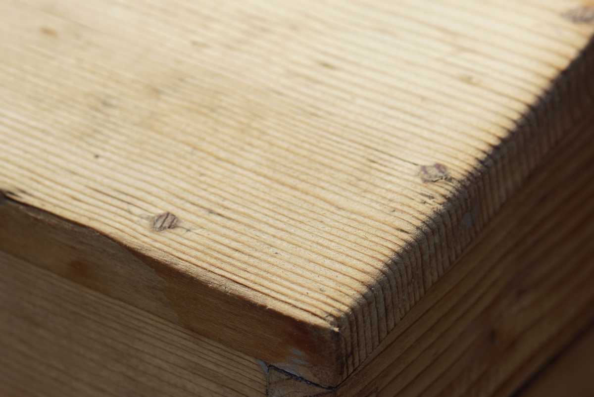 Weichholz Truhe Runddeckel