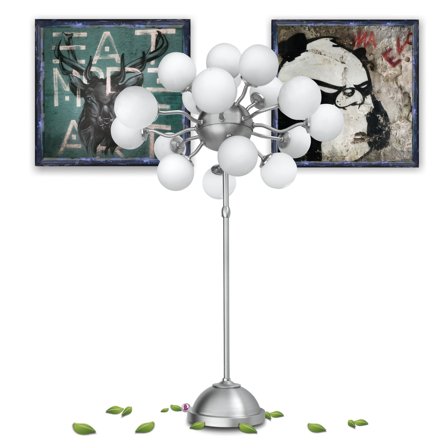 Stehlampe Bubbles Hängelampe Glaskugeln im Sputnik-Design