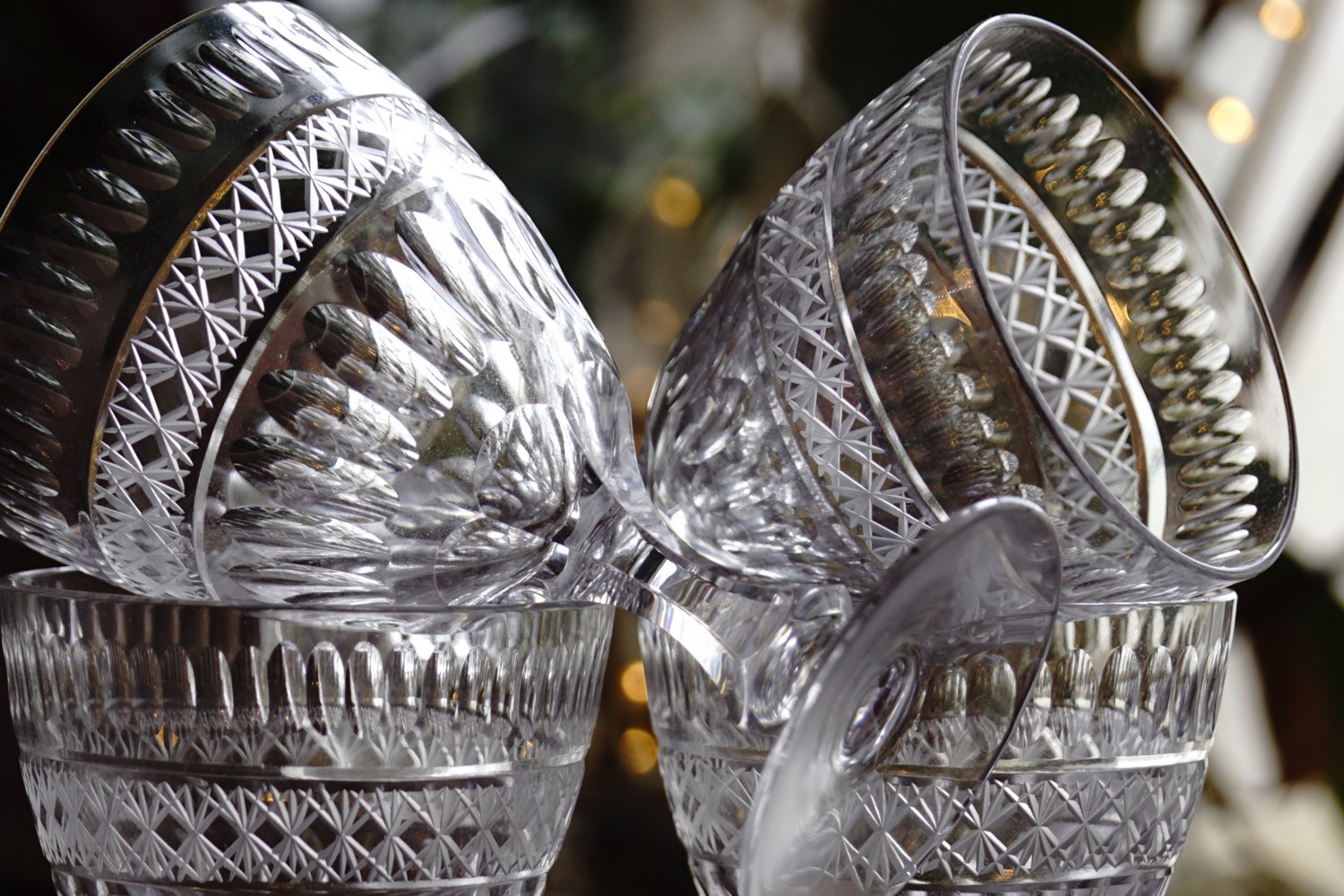 Bleikristall Weingläser Vintage wie neu