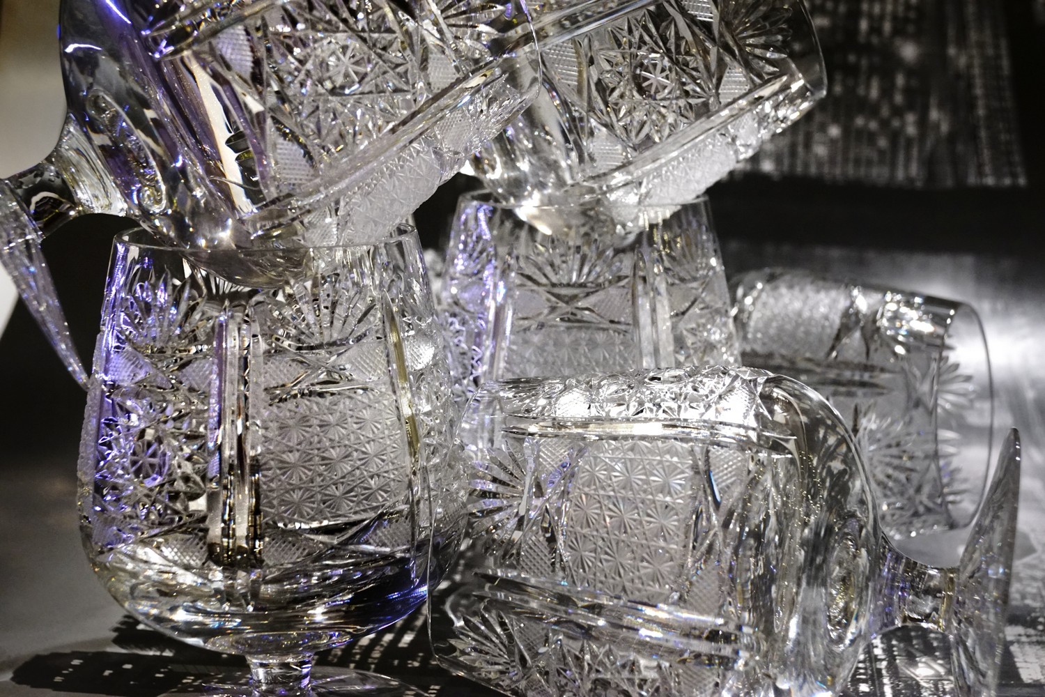 Bleikristall nosing Gläser Vintage neuwertig Cognak Whisky schwer