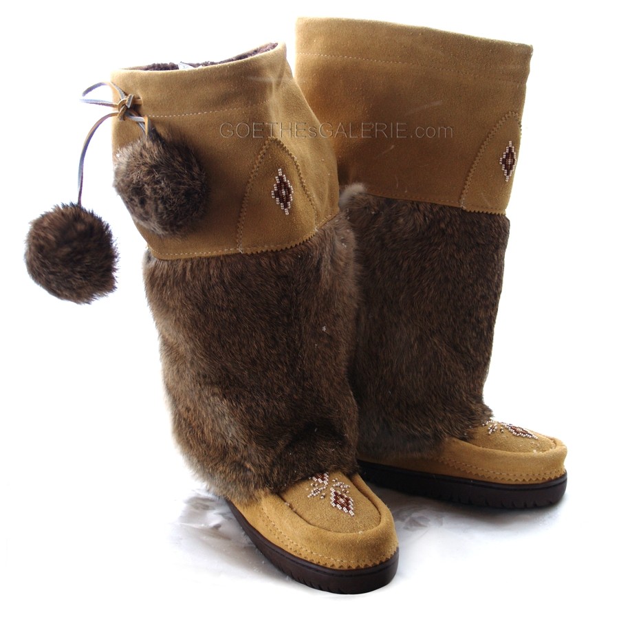 Fell Stiefel Bommeln