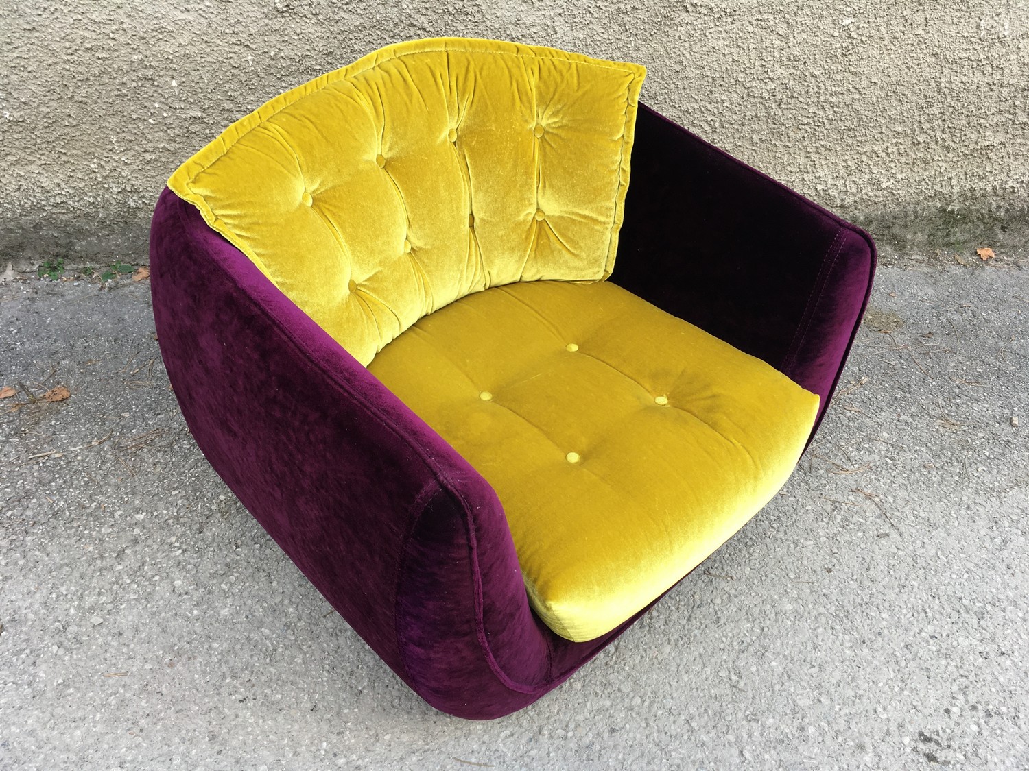 Bretz Sessel CUPCAKE Stuhl Designsessel Original violett gold