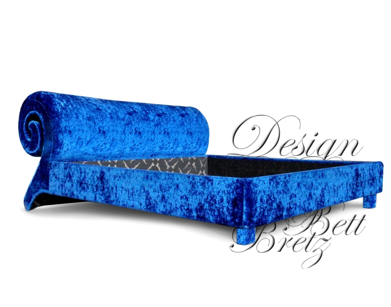 BRETZ Bett Mammut Doppelbett 200 x 140 cm Bretz Mammut Bett Blau