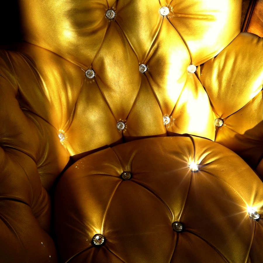 Bretz Sessel Gold Pompadour kristalle neuwertig