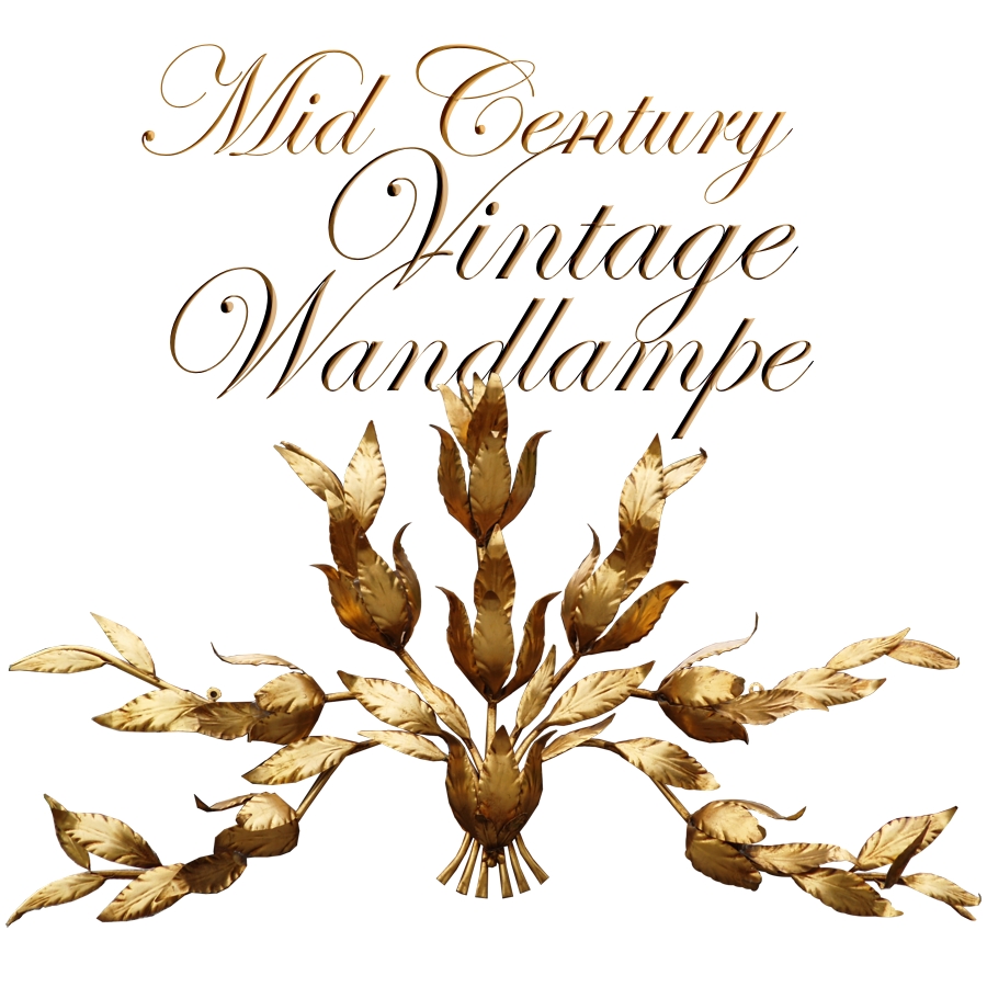 Exklusive Wandlampe Wandleuchter Vintage, 140cm breit, Baum goldene Blättern Vintage Wandlampe antik goldener Baum mit Blätter