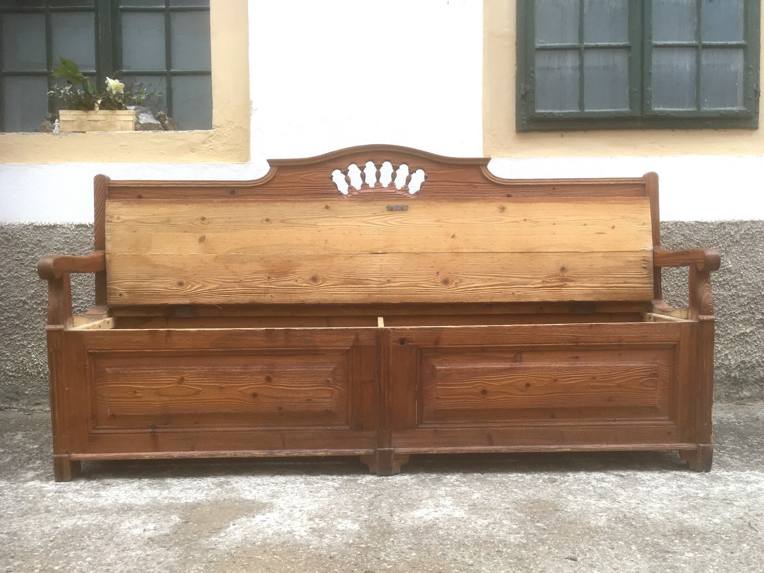 Küchensitzbank antik Truhenbank Truhensitzbank Landhausstil Küchenbank