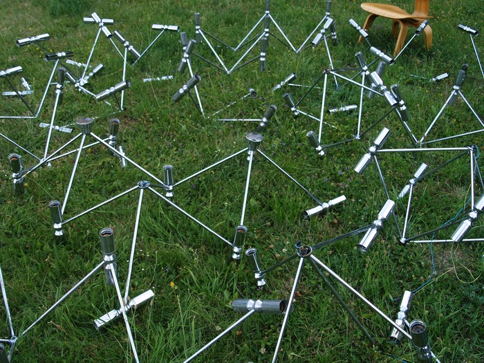 Kinkeldey Studio Verre Lumiere Lampe Midcentury Sputnik Atomic up down light stix