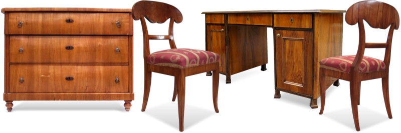 Biedermeier Moebel antik Kommode Tisch Sessel Antiquitaeten Biedermeier Moebel antik Kommode Tisch Sessel Antiquitaeten