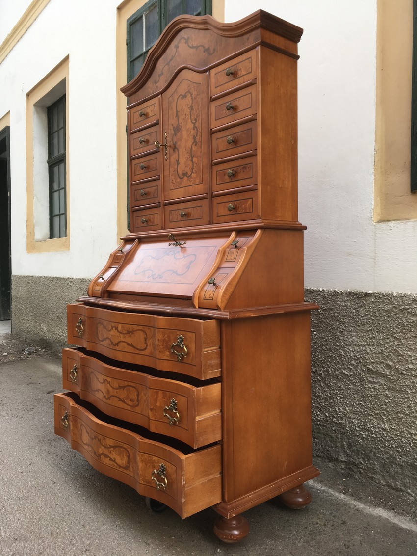 Barockstil Sekretaer Schrank Möbel Kommode 