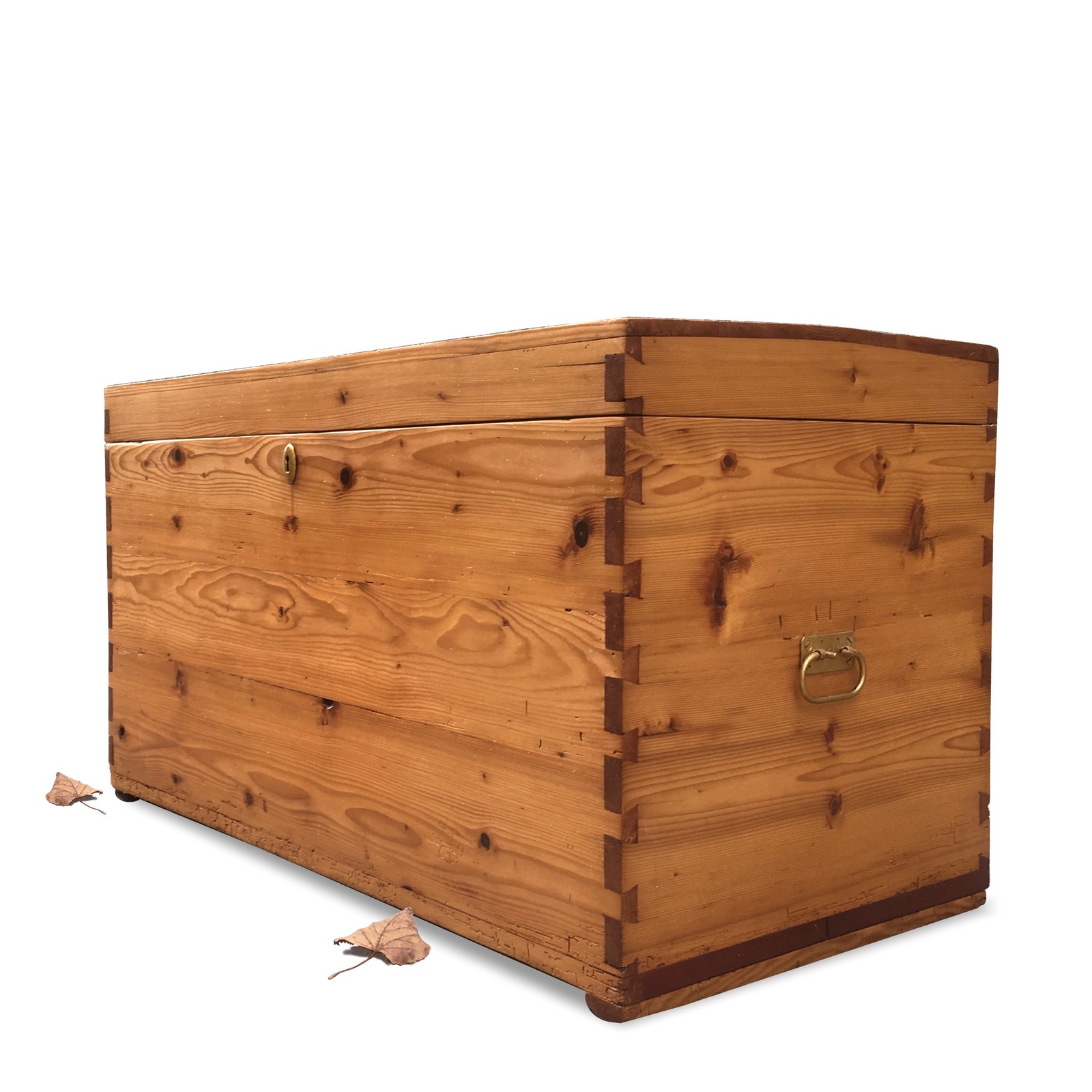 Bauerntruhe Truhe antik Weichholz Runddeckeltruhe restauriert Bauerntruhe