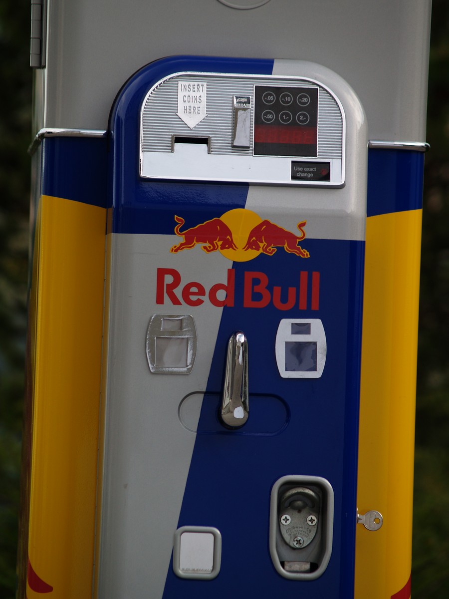 Wurlitzer Getränkeautomat Vending Retro-Design Vendo Kühlschrank Redbull