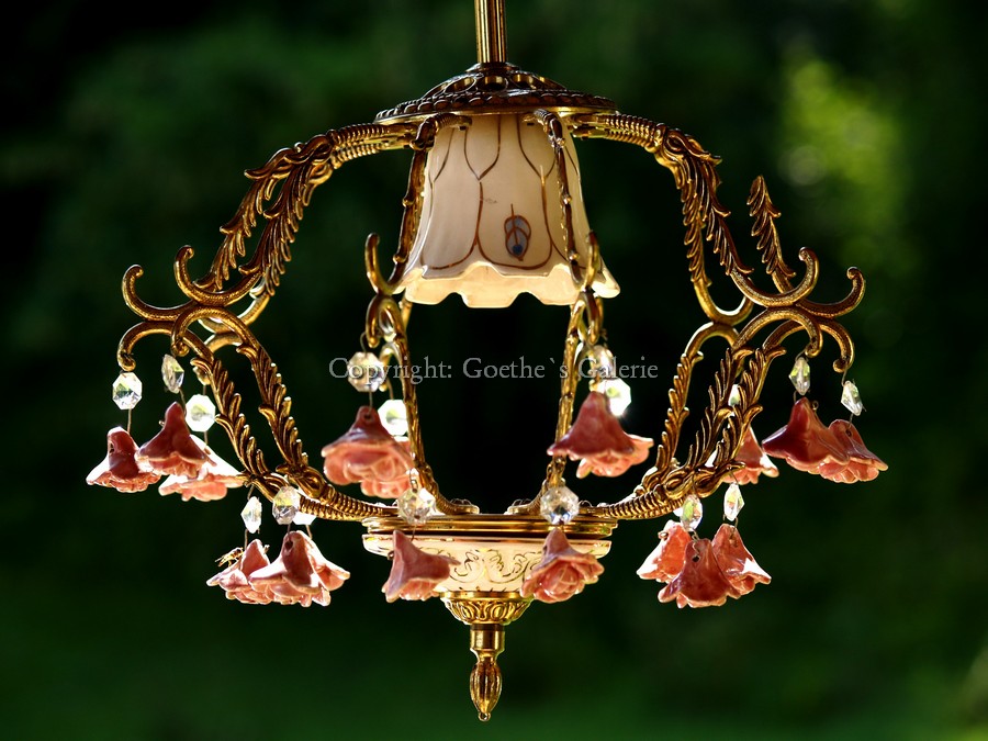 goldener Rosen Luster Shabby Chic