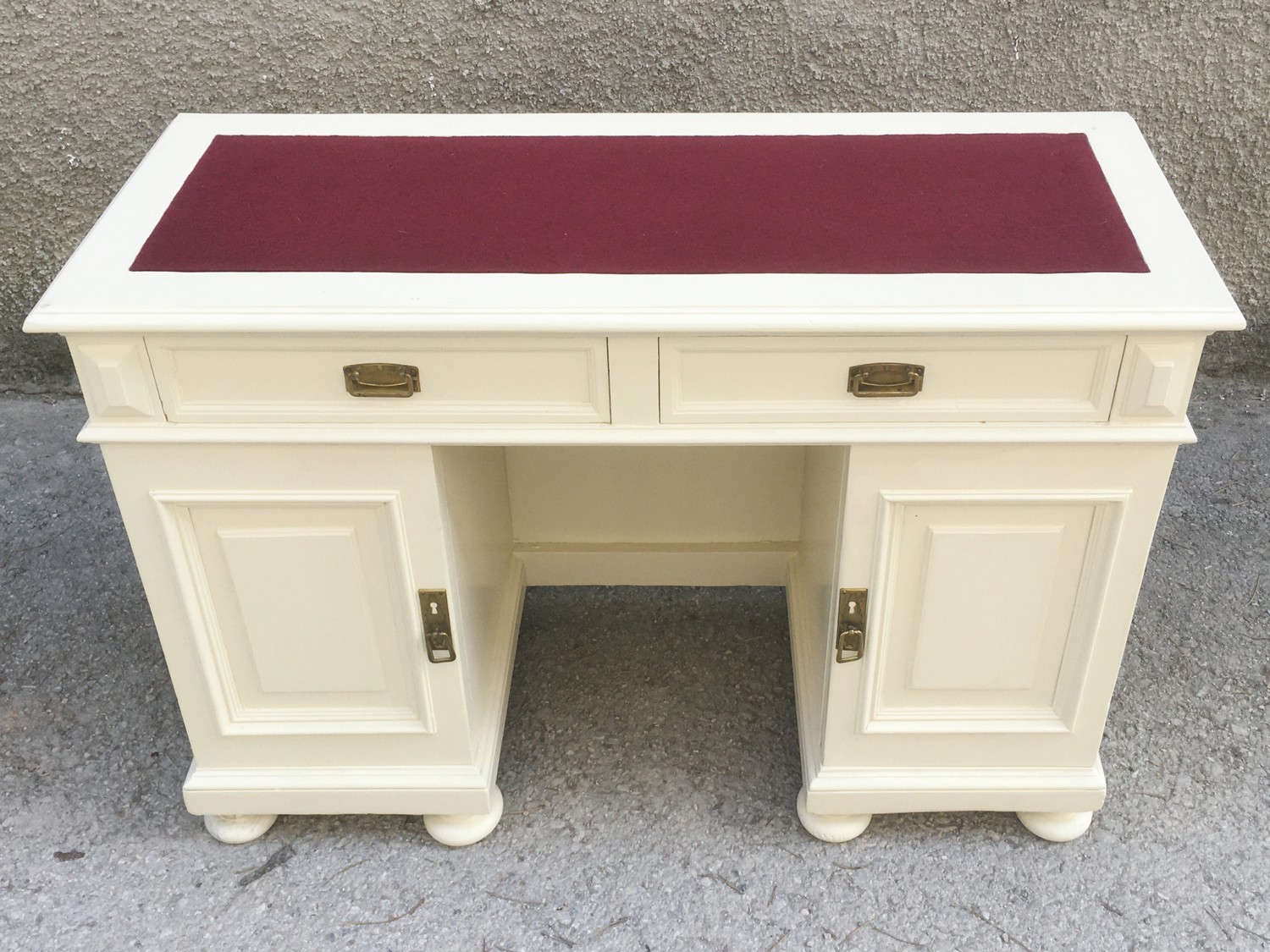 Schreibtisch antik creme weiß Konsole-Tisch vintage Möbel