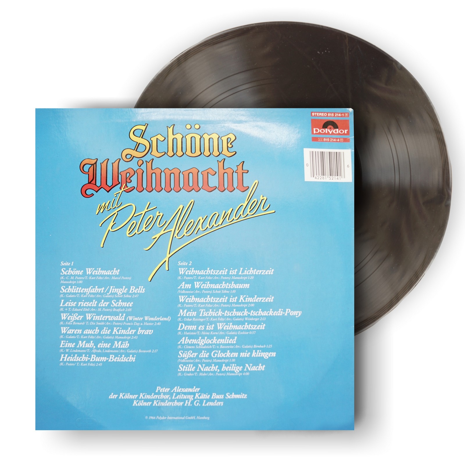 Schallplatte Vintage Vinyl Musik – Peter Alexander, Schöne Weihnacht