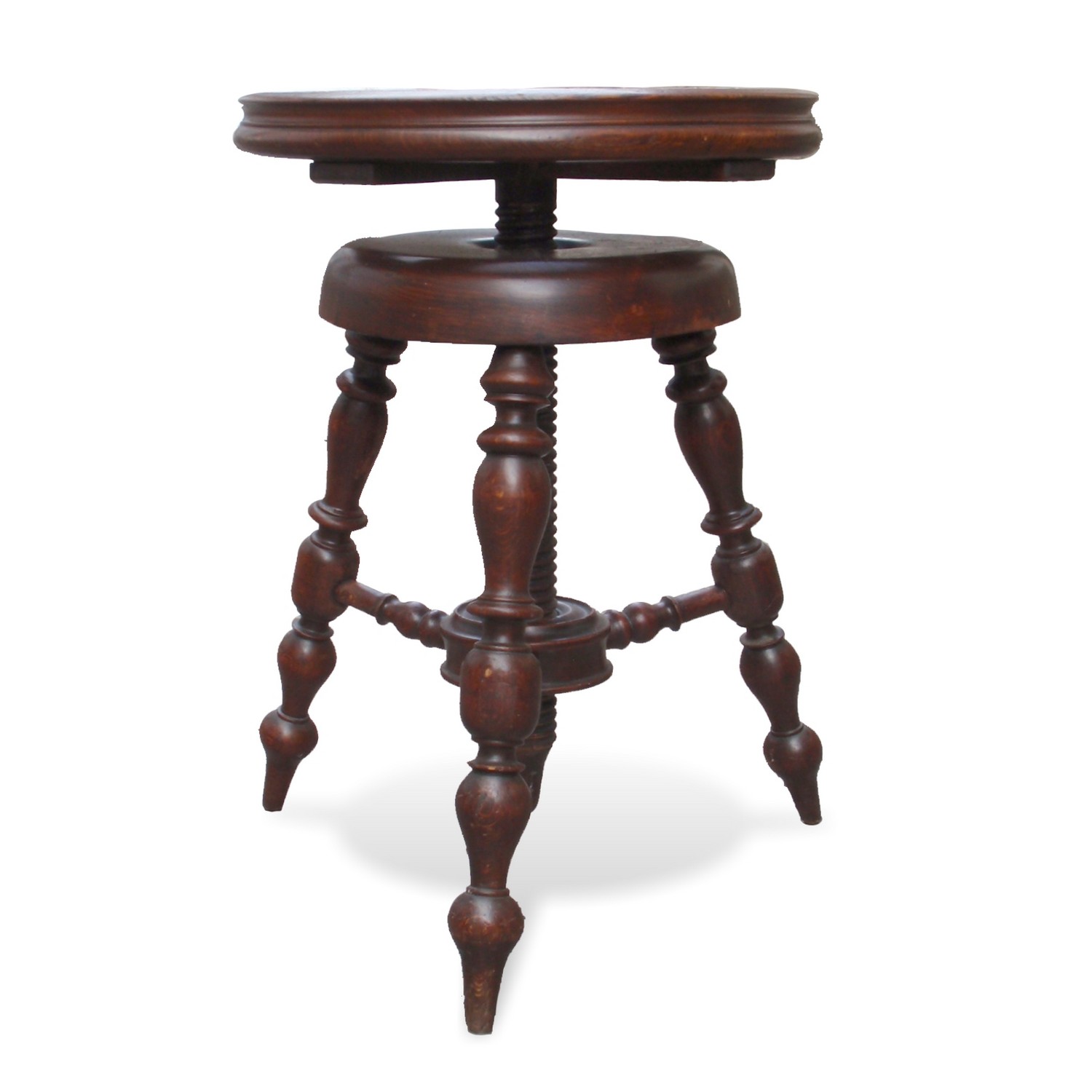 Klavierhocker antik Hocker höhenverstellbar Wiener Geflecht Klavierhocker antik