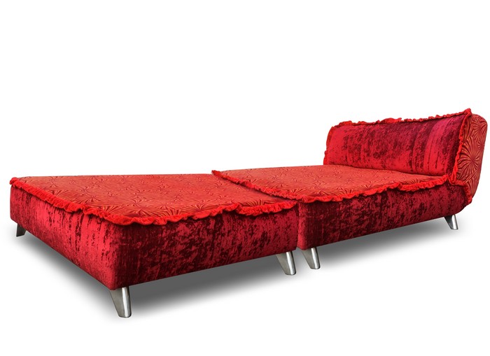 BRETZ Sofa rot Anbauteil Loveseat