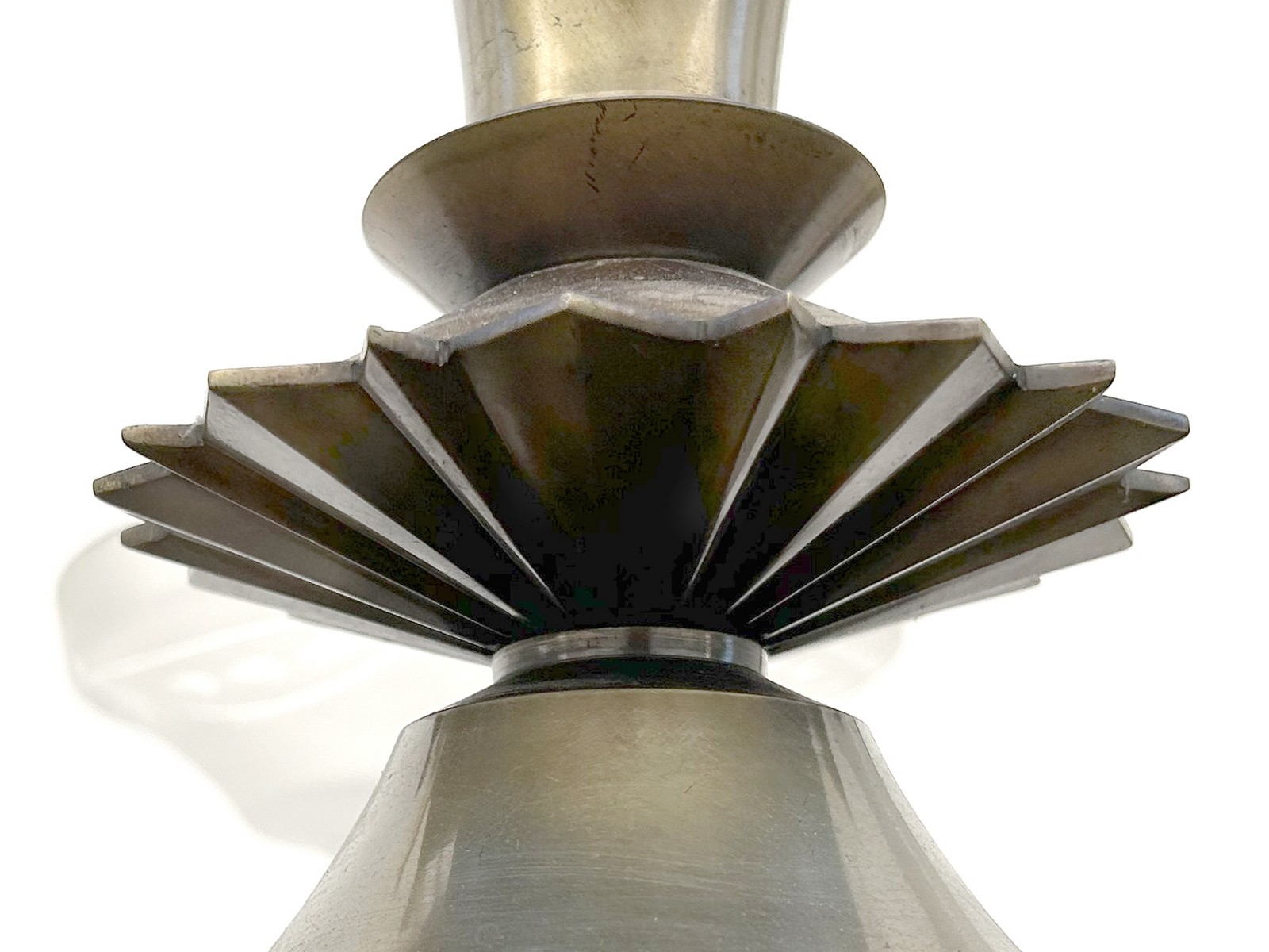 Art Deco Luster Kronleuchter Glasschirme antik