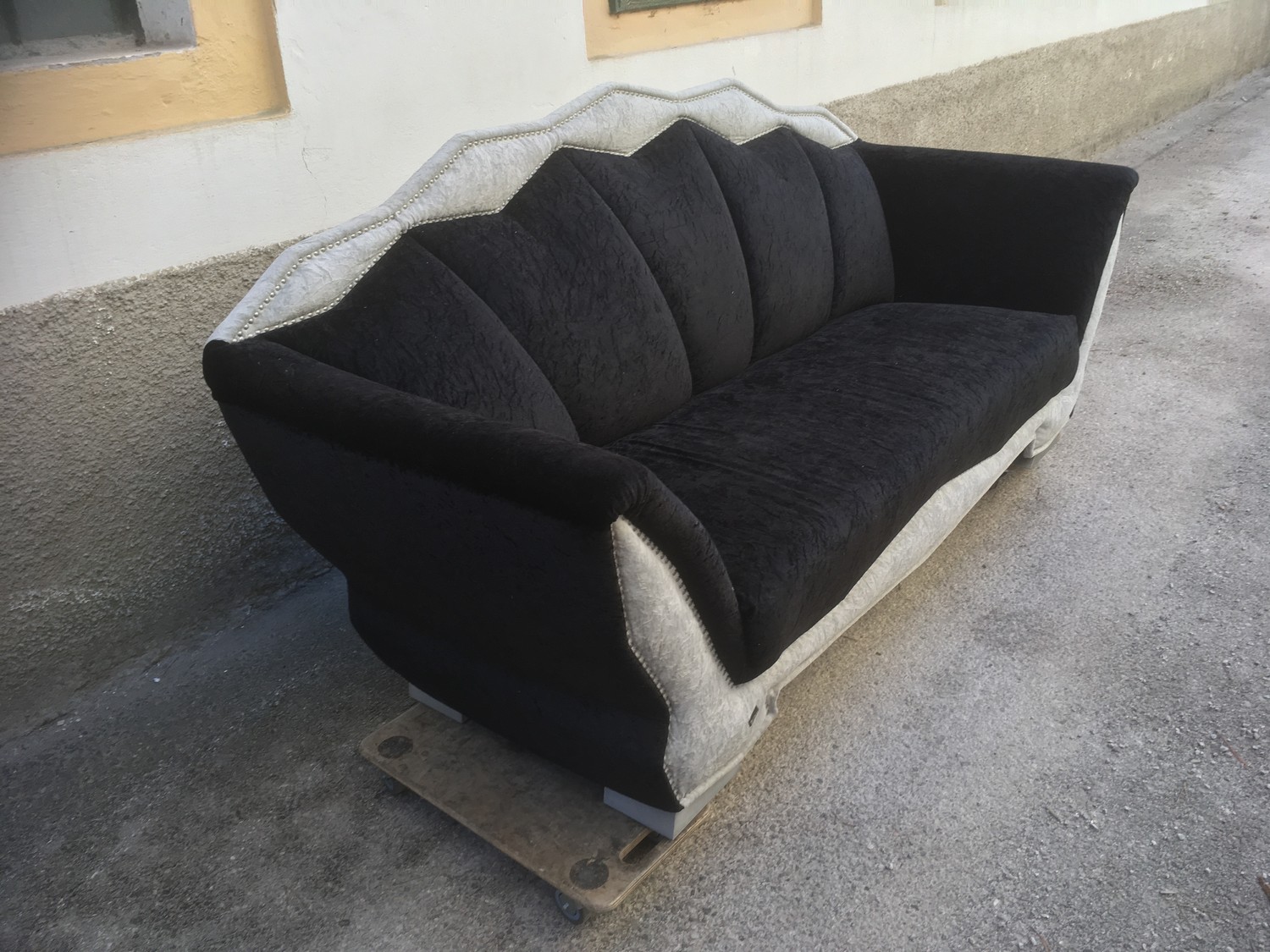 Bretz Sofa T-Rex silber noir Designmöbel Designklassiker gebraucht neuwertig