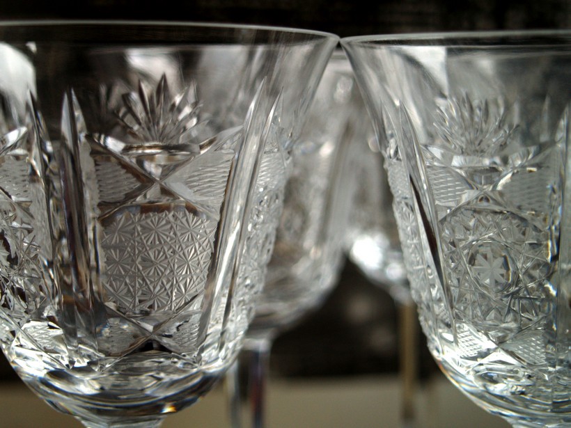 Bleikristall Trinkgläser Vintage