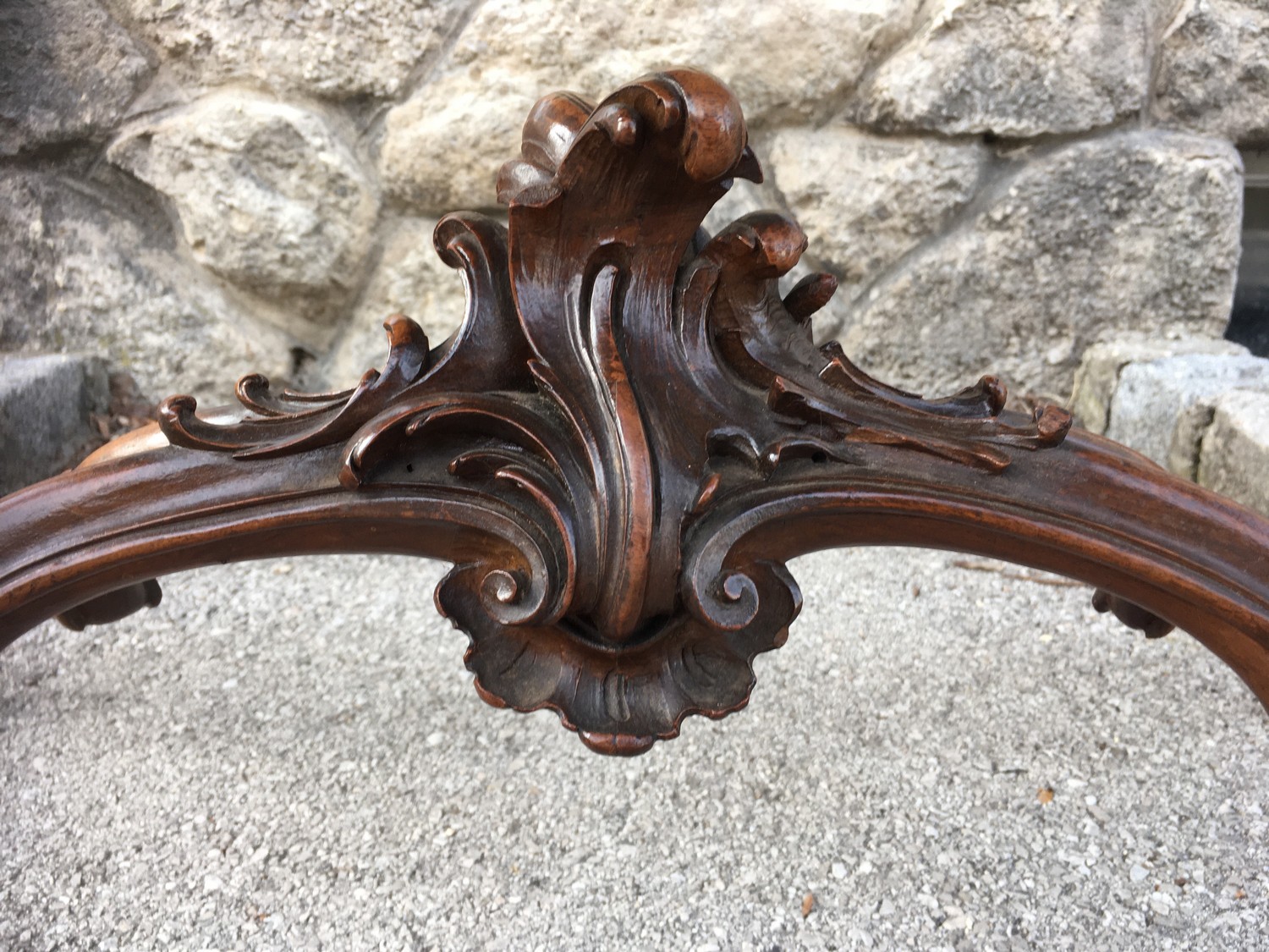 Tisch antik Salontisch Glasplatte Wiener Barock Pfeiferlbarock original