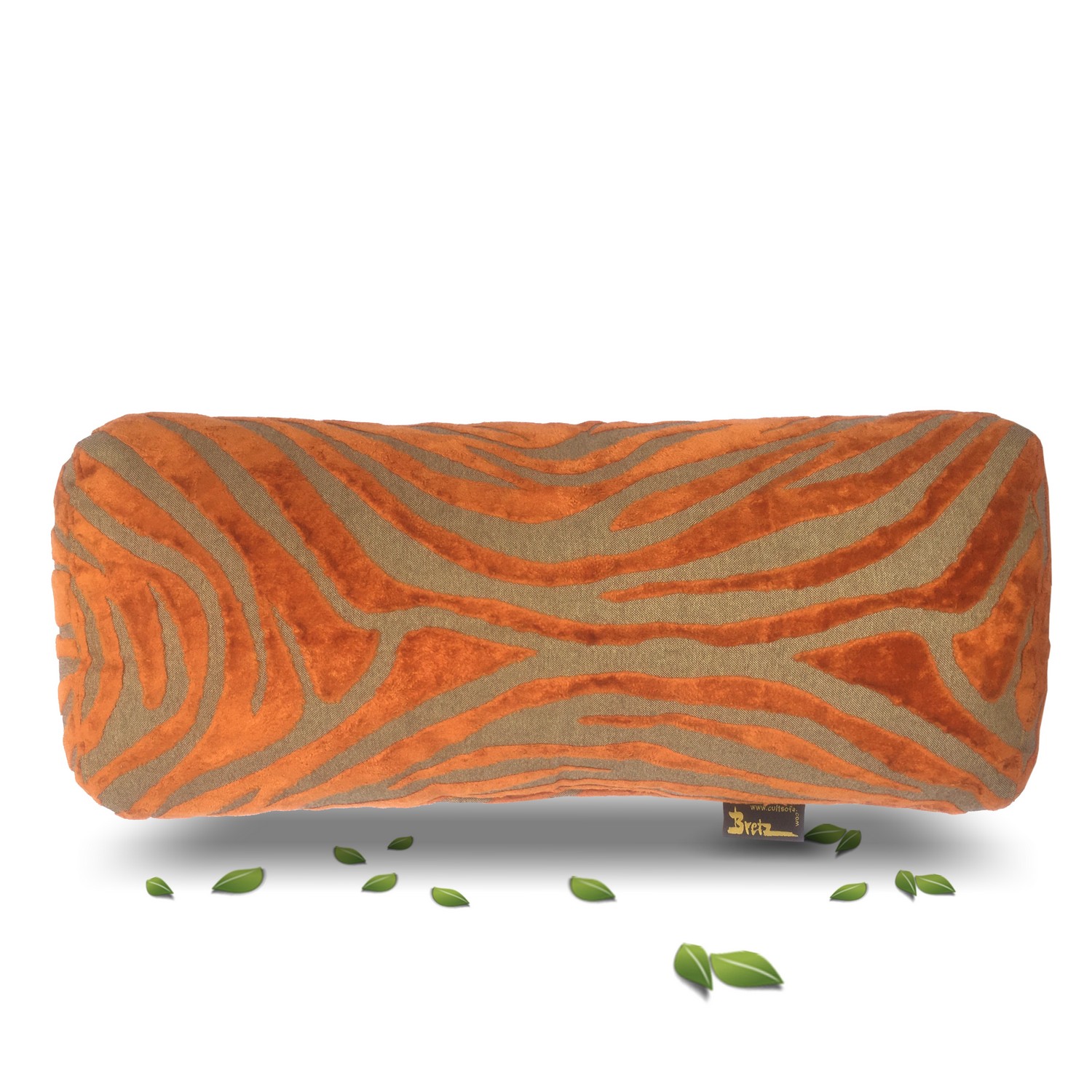 Bretz Cultsofa Kissen Polster Nierenkissen Zebramuster orange Bretz Cultsofa Kissen Polster Nierenkissen Zebramuster orange