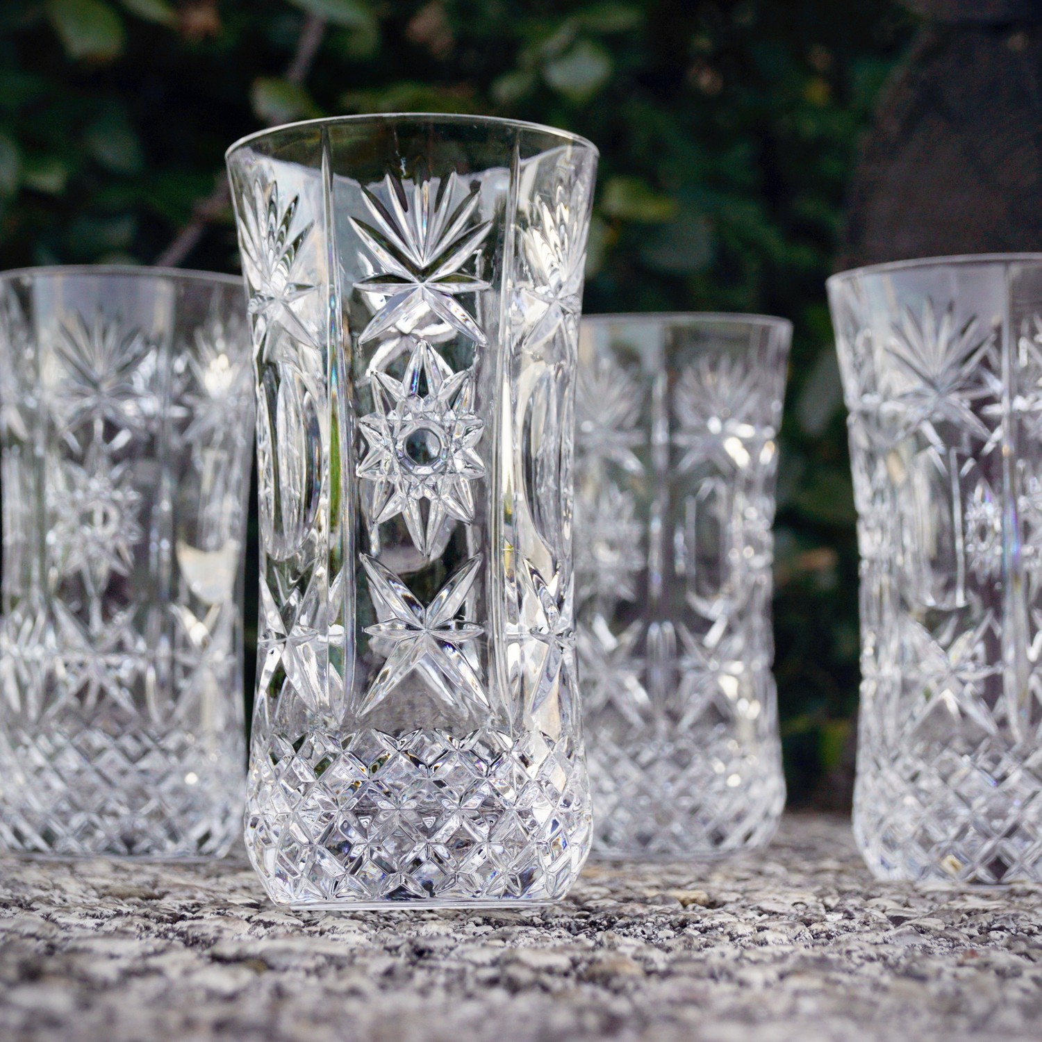 Gläser Kristall Wassergläser Kristallgläser Saftglas Glas Set 4 Stk.  Gläser Kristall Wassergläser Kristallgläser Saftglas Glas Set