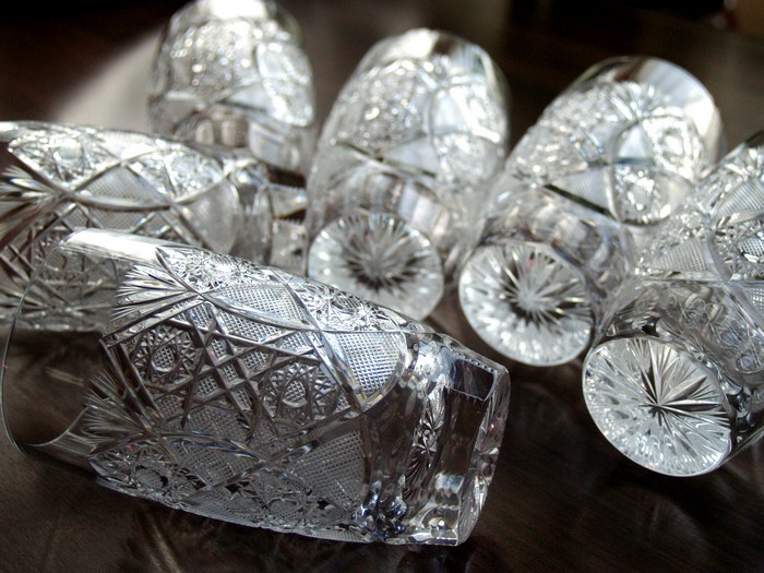 Bleikristall handgeschliffen Glas