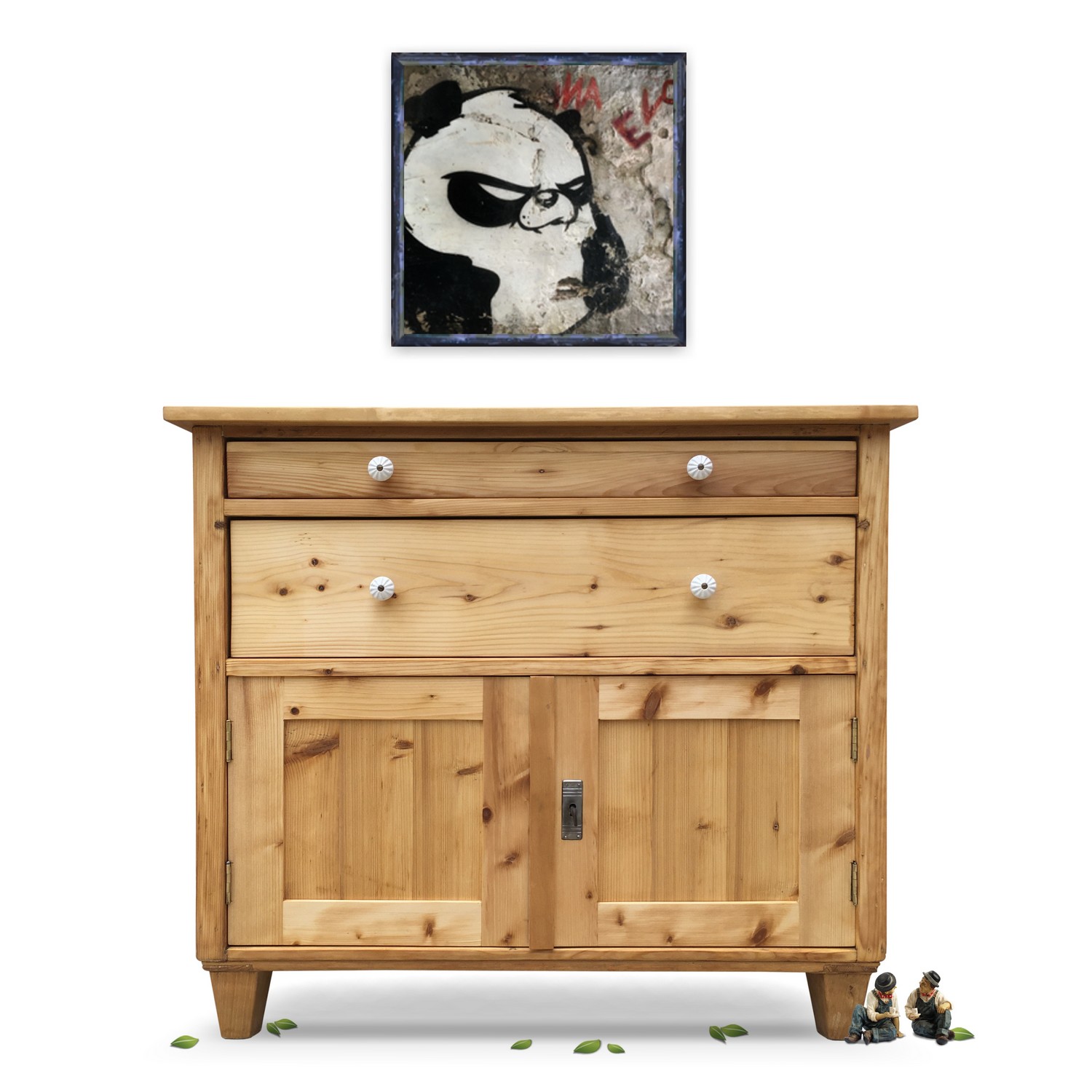 Kommode antik restauriert Ladenkommode Anrichte massiv Weichholz Landhausstil