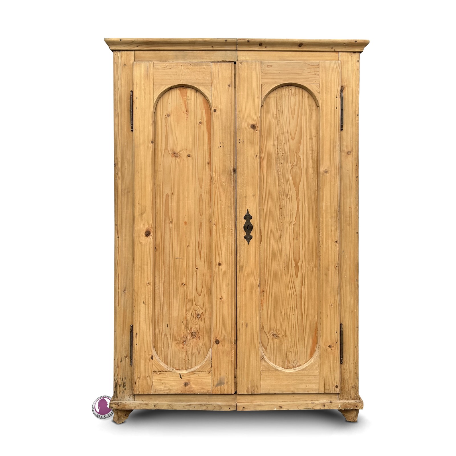 Naturholzschrank antik gesteckter Bauernschrank um 1850-1899 Bauerschrank Naturholzschrank antik rustikal alt 1860 Kleiderschrank Weichholz Garderobeschrank