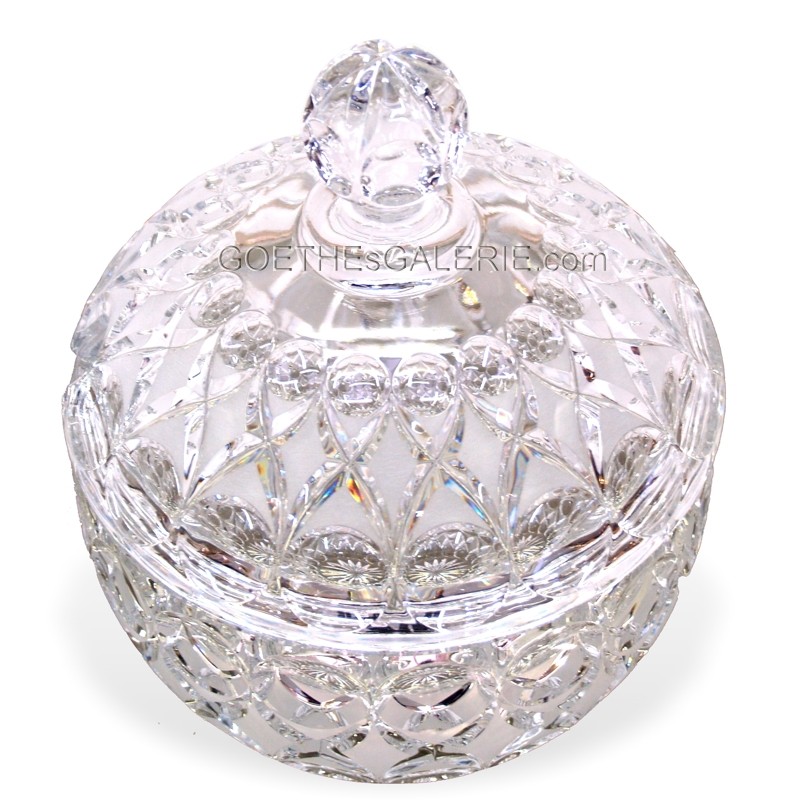 Bleikristall Deckeldose Bonbonniere Bowletopf Schüssel groß Bleikristall große Schüssel mit Deckel