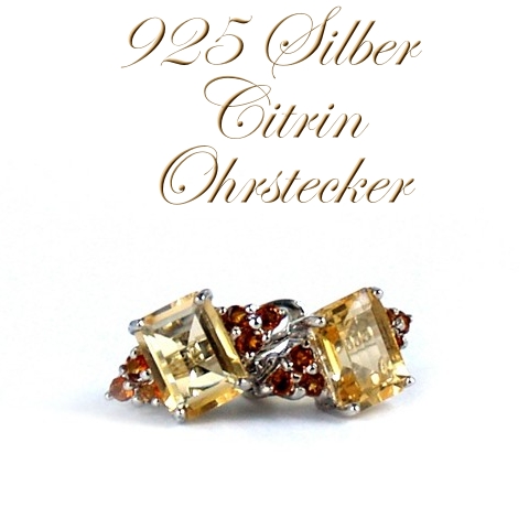Schmuck 925 Silber Citrin
