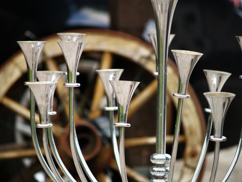 Artdeco Kronleuchter Chrom antik Hängelampe vintage