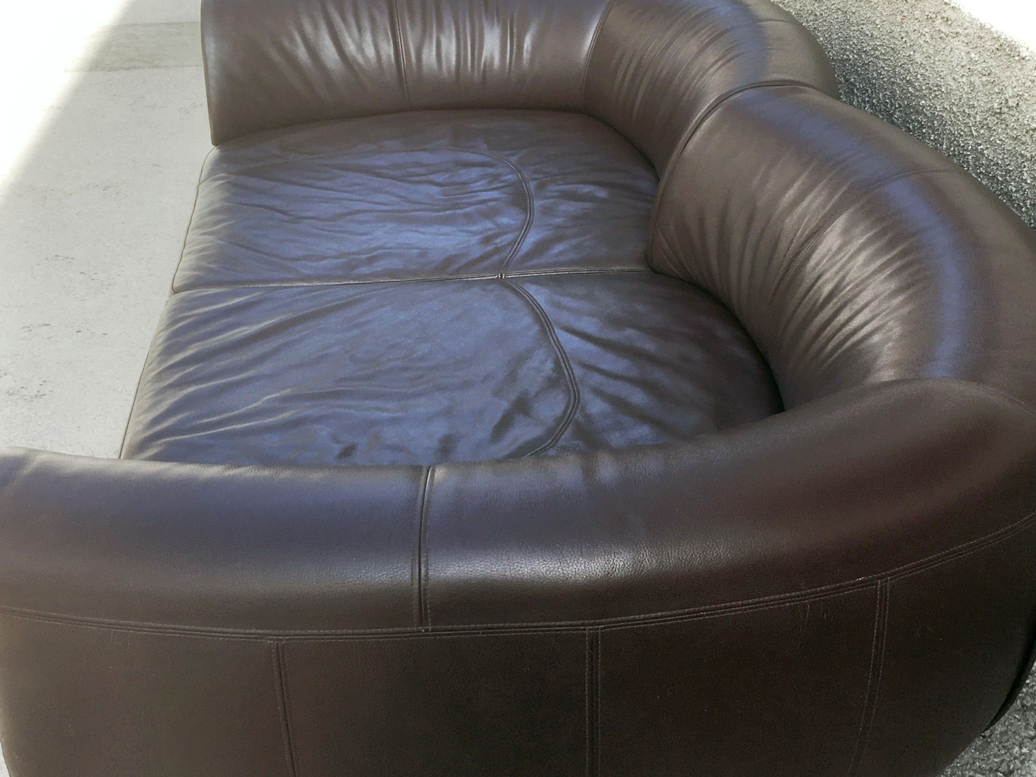 Bretz Sofa Chill Loveseat Riesensofa Leder braun Designklassiker