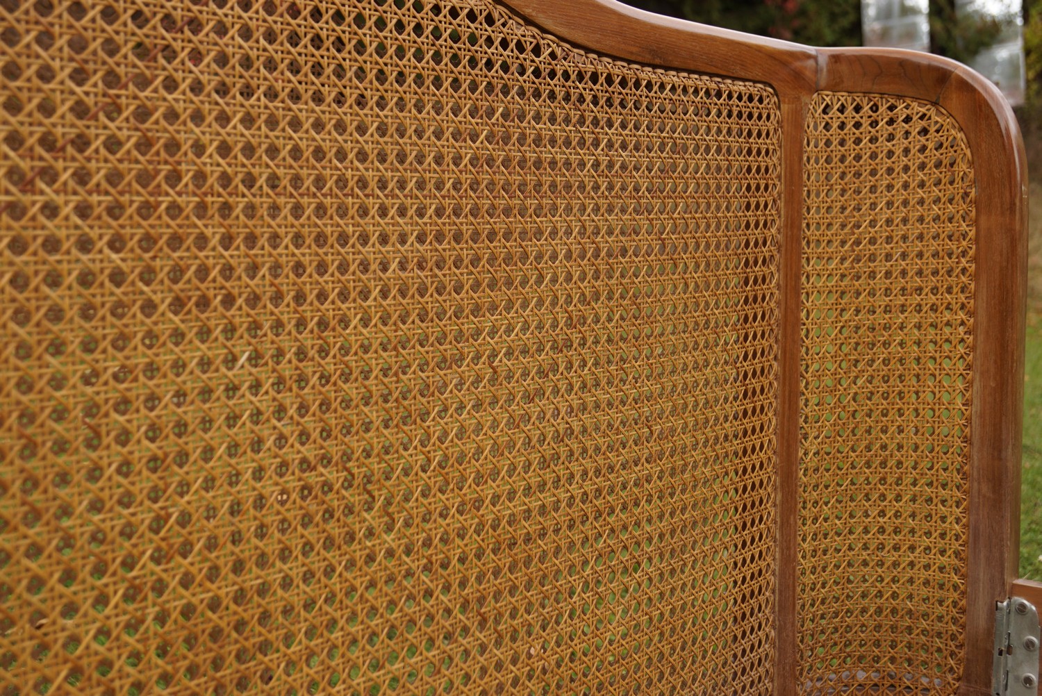 Doppelbett Chippendale antik Barockstil Vollholz Nuss Buche Möbel Wiener Geflecht Antiquität